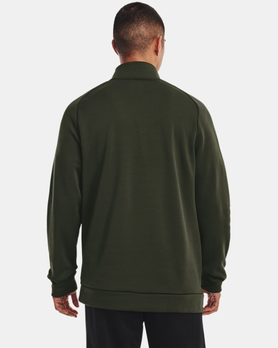 Men's Armour Fleece® ¼ Zip, Green, pdpMainDesktop image number 1